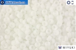 MIYUKI Beads Matte Opaque White (402F) 11/0