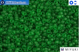 MIYUKI Beads Matte Transparent Green 15/0 (146F) 15MR146F