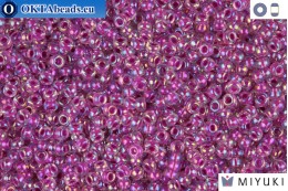 MIYUKI Beads Raspberry Lined Crystal AB 11/0 (264) 11MR264