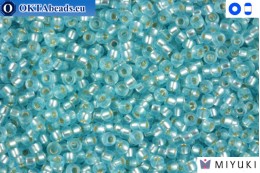 MIYUKI Beads Semi-Matte Silver-Lined Sky Blue 15/0 (1643)