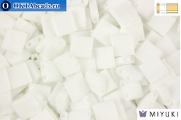 MIYUKI Beads TILA Matte White AB (402FR) TiM402FR