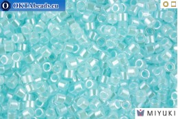 MIYUKI Delica Lined Crystal/Light Aquamarine (DB239) 11/0