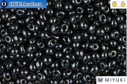 MIYUKI Drop Beads Gunmetal (451) DpM451
