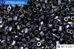 MIYUKI Twist Hex Cut Beads Hematite Metallic (451) 10/0, 10gr