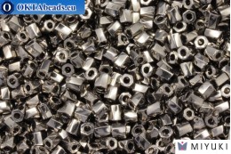 MIYUKI Twist Hex Cut Beads Nickel Plated (190) 10/0, 10gr 10TW190