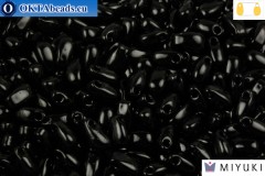 MIYUKI Long Drop Beads Black (401)