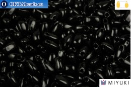 MIYUKI Long Drop Beads Black (401) LDP401