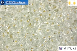MIYUKI Long Drop Beads Crystal Silver Line (1) LDP1