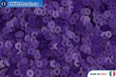 Italian flat sequins Indaco Fancy (556F) 3mm, 2gr