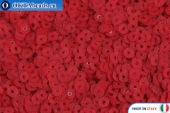 Italian flat sequins Rosso Fancy (466F) 3mm, 2gr