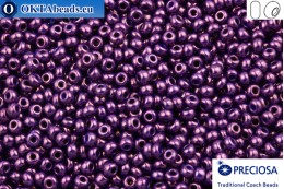 Прециоза чешский бисер 1 сорт фиолетовый золотой глянец (33062) 9/0, 50гр R09PR33062
