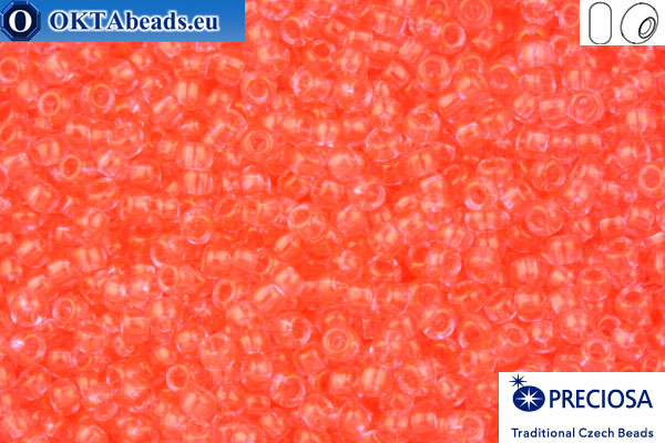 Preciosa czech seed beads 1 quality pink solgel (01191) 10/0, 50g R10PR01191