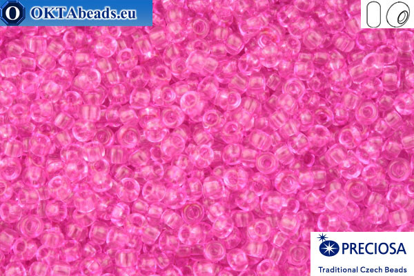 Preciosa czech seed beads 1 quality pink solgel (01192) 10/0, 50g R10PR01192