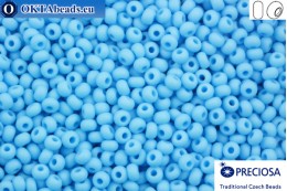 Preciosa czech seed beads 1 quality blue matte (63020m) 9/0, 50g R09PR63020m