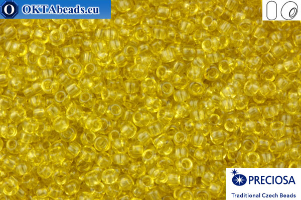 Preciosa czech seed beads 1 quality yellow solgel (01151) 10/0, 50g R10PR01151