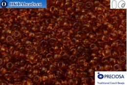 Preciosa czech seed beads 1 quality topaz (10070) 10/0, 50g 10PR10070