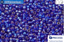 Preciosa czech seed beads 1 quality sapphire silver lined rainbow (37059) 10/0, 50g