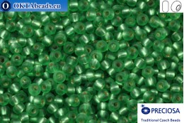 Preciosa czech seed beads 1 quality light green silver lined matt (57100m) 10/0, 50g