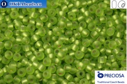 Preciosa czech seed beads 1 quality light green silver lined matt (57220m) 10/0, 50g