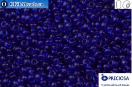 Прециоза чешский бисер 1 сорт dark aquamarine (60300) 10/0, 50гр