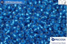 Preciosa czech seed beads 1 quality aquamarine silver lined matt (67150m) 10/0, 50g