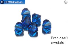 Preciosa Crystal Bicone - Capri Blue 8mm, 6pc