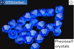 Preciosa Crystal Bicone Capri Blue Matt 4mm, 24pc 4PRcrys105