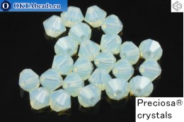 Preciosa Crystal Bicone - Chrysolite Opal 4mm, 24pc 4PRcrys116