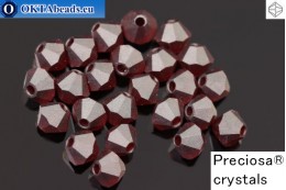 Прециоза Хрустальные Биконусы Garnet Matt 4мм, 24шт