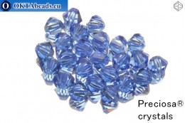 Preciosa Crystal Bicone - Sapphire 4mm, 24pc 4PRcrys42