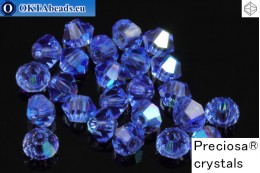 Preciosa Crystal Bicone - Sapphire AB 3mm, 24pc 3PRcrys53