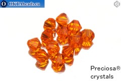 Preciosa Crystal Bicone - Sun 6mm, 12pc