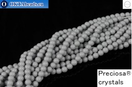 Preciosa crystal pearls Ceramic Grey 4mm, 1pc PRpearl-015