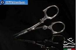 Bižuterní Nůžky Premax Arabesque vintage úprava Černý 9cm premax-017