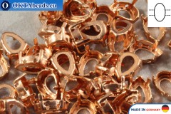 Sew on setting Pearshape Raw 10*7mm, 1pc