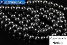 Австрийские 5810 Pearls Crystal Black 3мм, 1шт
