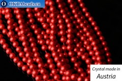 Rakouský 5810 Pearls Crystal Iridescent Rouge 3mm, 1ks