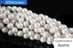 Austrian 5810 Pearls Crystal Iridescent Dove Grey 4mm, 1pc