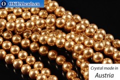 Austrian 5810 Pearls Crystal Bright Gold 6mm, 1pc