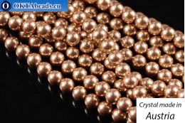 Rakouský 5810 Pearls Crystal Bronze 6mm, 1ks