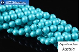 Rakouský 5810 Pearls Crystal Iridescent Dark Turquoise 6mm, 1ks