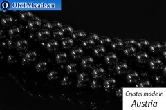 Rakouský 5810 Pearls Crystal Mystic Black 3mm, 1ks