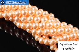 Австрийские 5810 Pearls Crystal Peach 3мм, 1шт