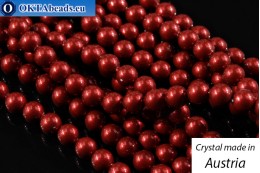 Rakouský 5810 Pearls Crystal Bordeaux 5mm, 1ks