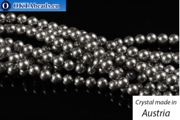 Австрийские 5810 Pearls Crystal Grey 4мм, 1шт