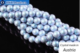 Rakouský 5810 Pearls Crystal Iridescent Light Blue 4mm, 1ks