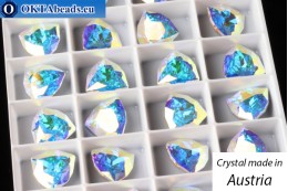 Австрийские 4706 Trilliant Crystal AB 12мм, 1шт