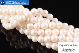 Austrian 5810 Pearls Crystal Pearlescent White 4mm, 1pc