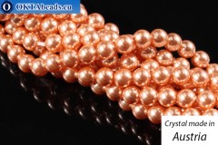 Austrian 5810 Pearls Crystal Rose Peach 4mm, 1pc