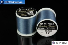Miyuki threads size B Dk Blue 50m MI17